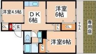 ファミール国立の物件間取画像